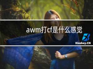 awm打cf是什么感觉