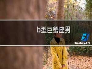 b型巨蟹座男
