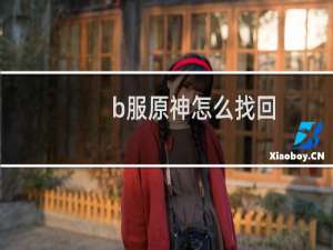 b服原神怎么找回