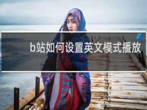 b站如何设置英文模式播放