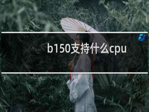 b150支持什么cpu