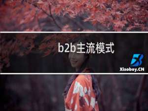b2b主流模式