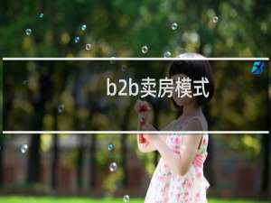 b2b卖房模式