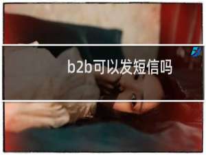b2b可以发短信吗