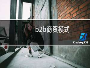 b2b商贸模式