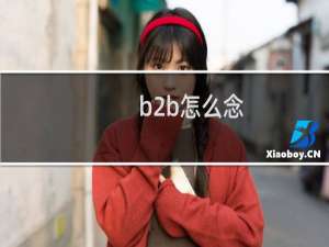 b2b怎么念