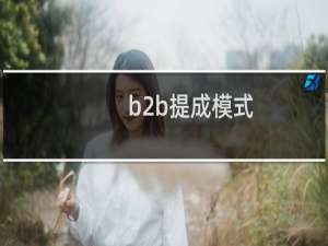 b2b提成模式