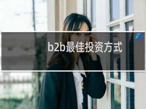 b2b最佳投资方式