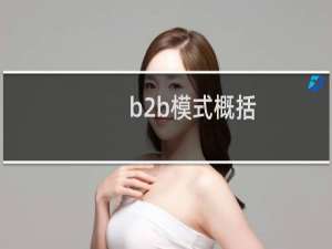 b2b模式概括