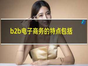 b2b电子商务的特点包括