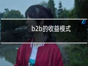 b2b的收益模式