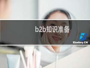 b2b知识准备