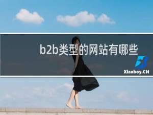 b2b类型的网站有哪些