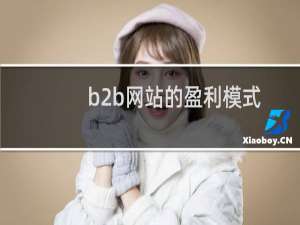 b2b网站的盈利模式
