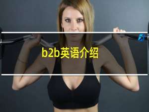 b2b英语介绍