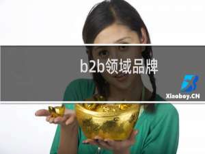 b2b领域品牌