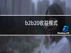 b2b 收益模式