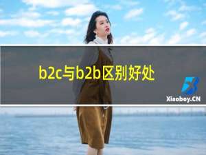 b2c与b2b区别好处