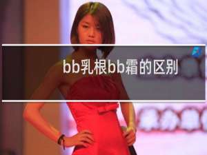 bb乳根bb霜的区别