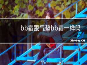 bb霜跟气垫bb霜一样吗