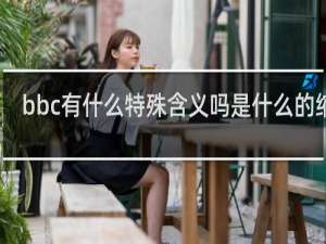 bbc有什么特殊含义吗是什么的缩写（bbc圈内特殊含义）什么梗