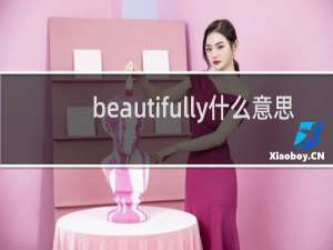 beautifully什么意思