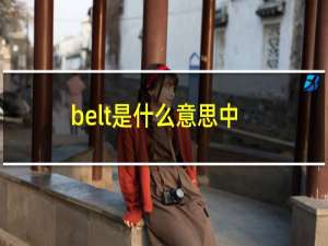 belt是什么意思中文翻译（belt是什么意思）