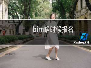 bim啥时候报名