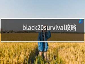 black survival攻略