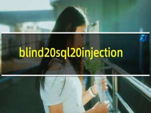 blind sql injection