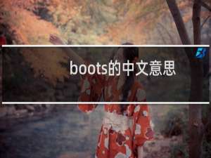 boots的中文意思是什么（boots的意思是什么呢）