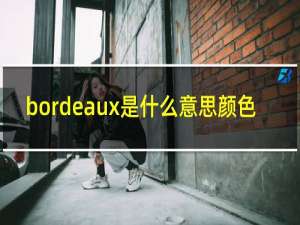 bordeaux是什么意思颜色