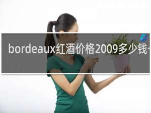 bordeaux红酒价格2009多少钱一瓶