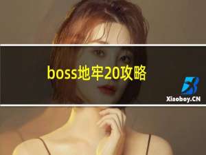 boss地牢 攻略