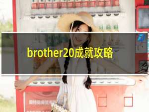 brother 成就攻略