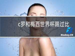 c罗和梅西世界杯踢过比赛吗