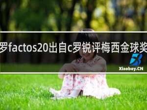 c罗factos 出自c罗锐评梅西金球奖什么梗