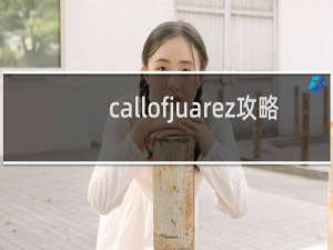 callofjuarez攻略
