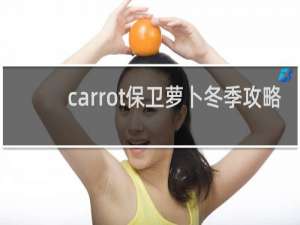 carrot保卫萝卜冬季攻略