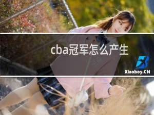 cba冠军怎么产生