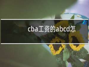 cba工资的abcd怎么区别