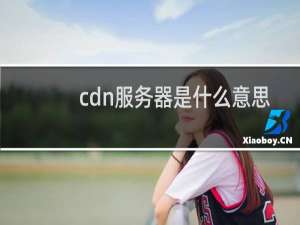 cdn服务器是什么意思