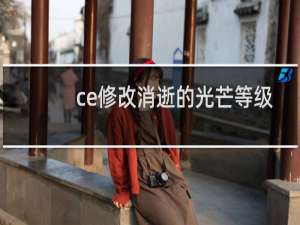 ce修改消逝的光芒等级