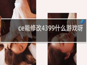 ce能修改4399什么游戏呀
