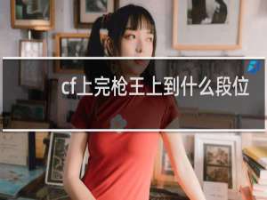 cf上完枪王上到什么段位