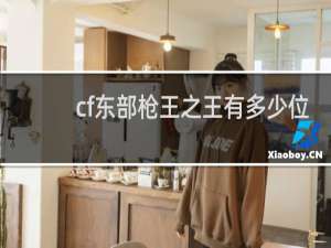 cf东部枪王之王有多少位