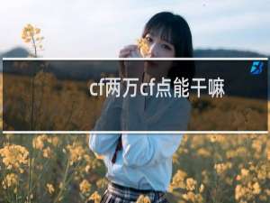 cf两万cf点能干嘛