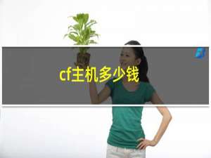 cf主机多少钱