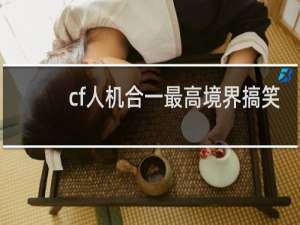 cf人机合一最高境界搞笑