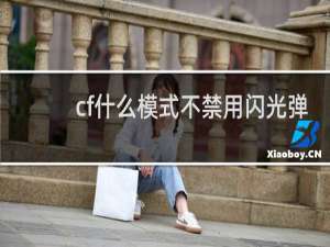 cf什么模式不禁用闪光弹
